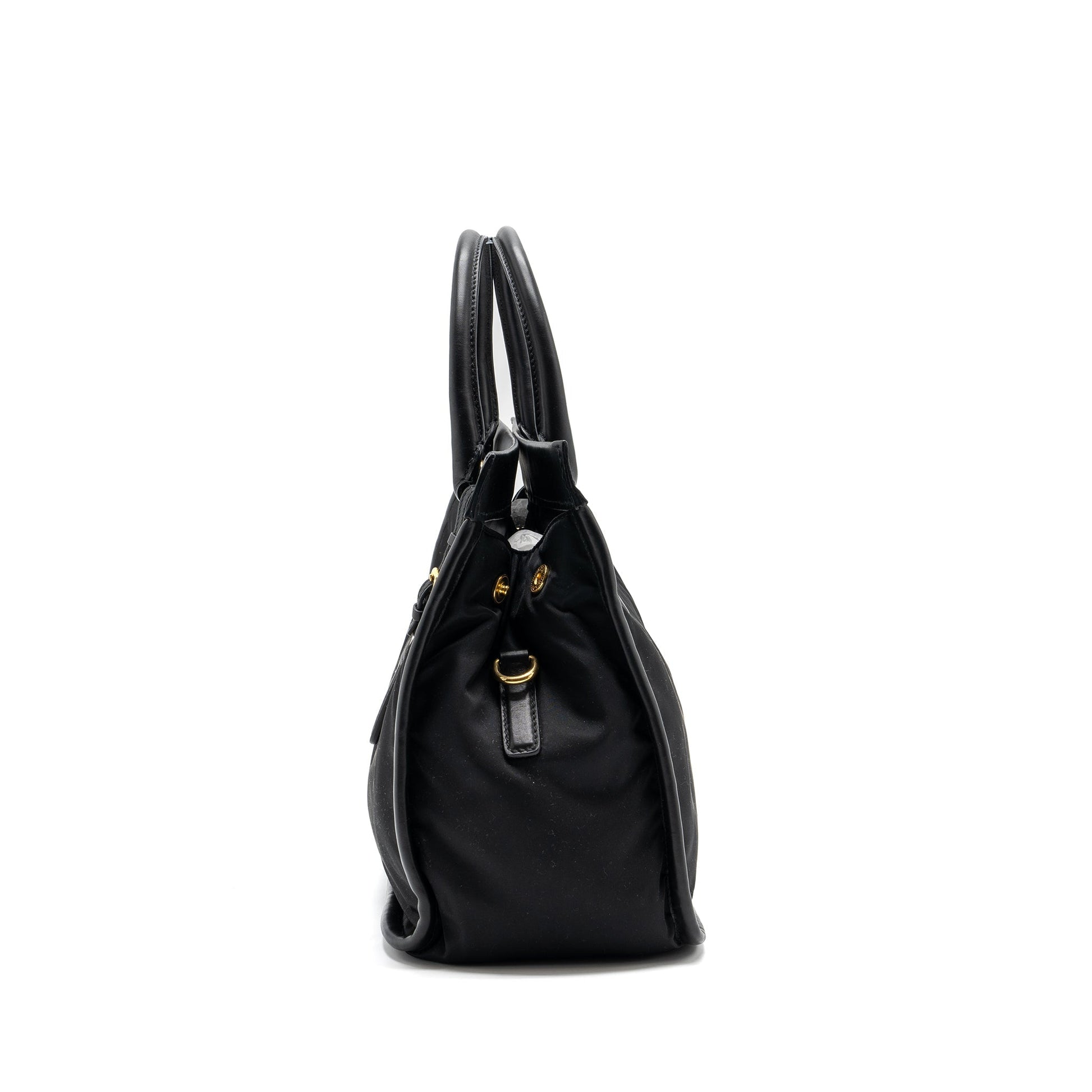 Prada tote Purse nylon / leather black