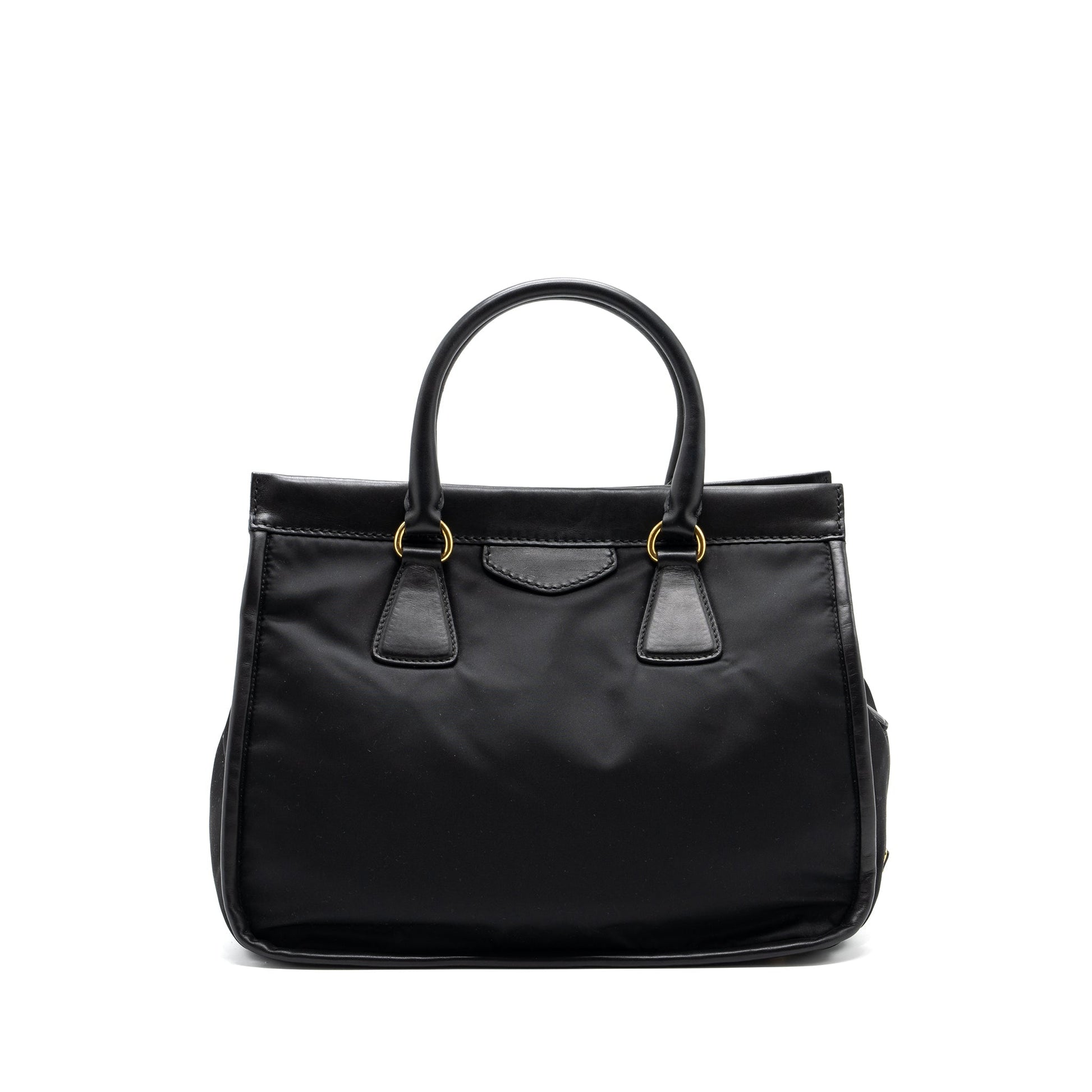 Prada tote Purse nylon / leather black