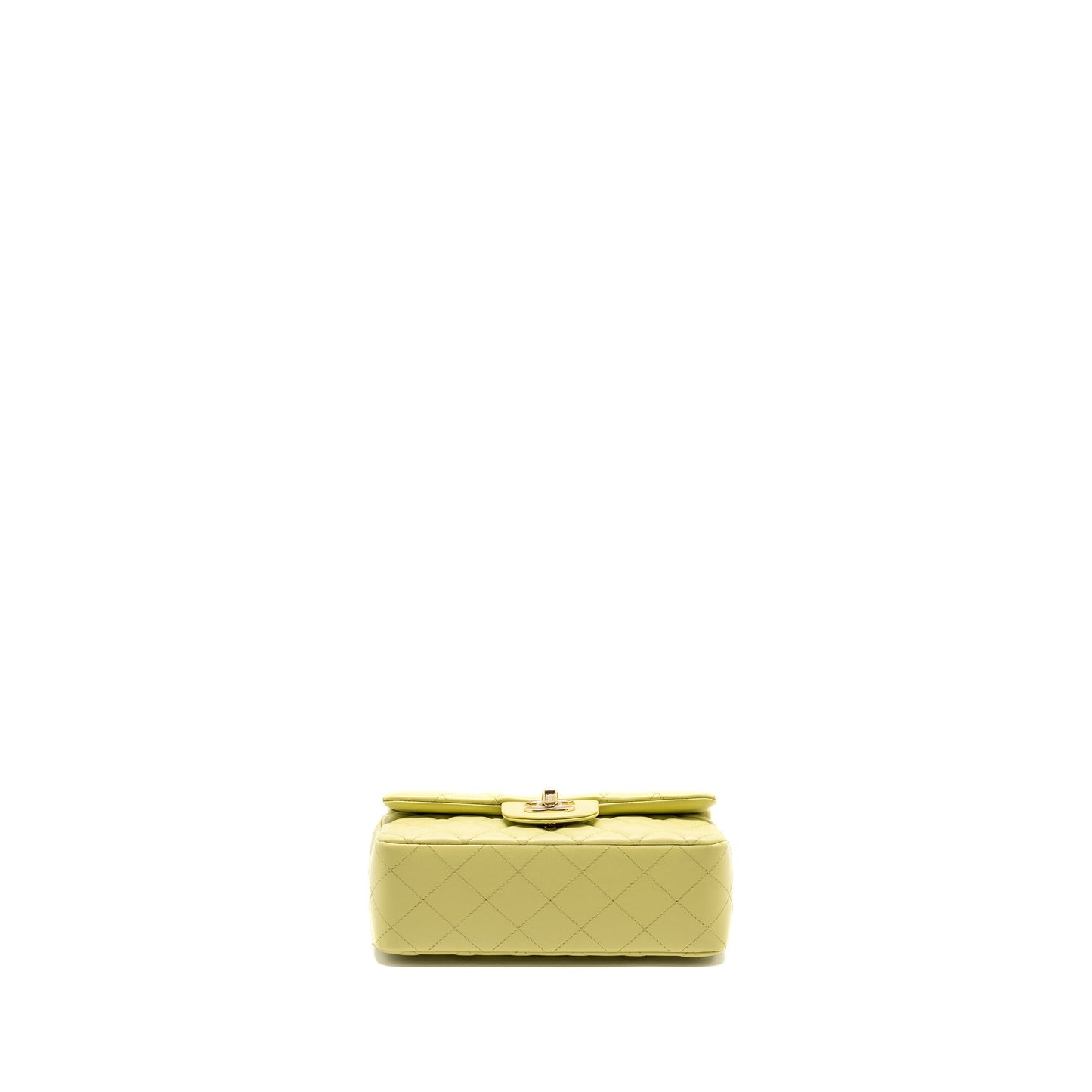 Chanel Mini Rectangular Flap Bag Lambskin Pistachio L (Microchip)