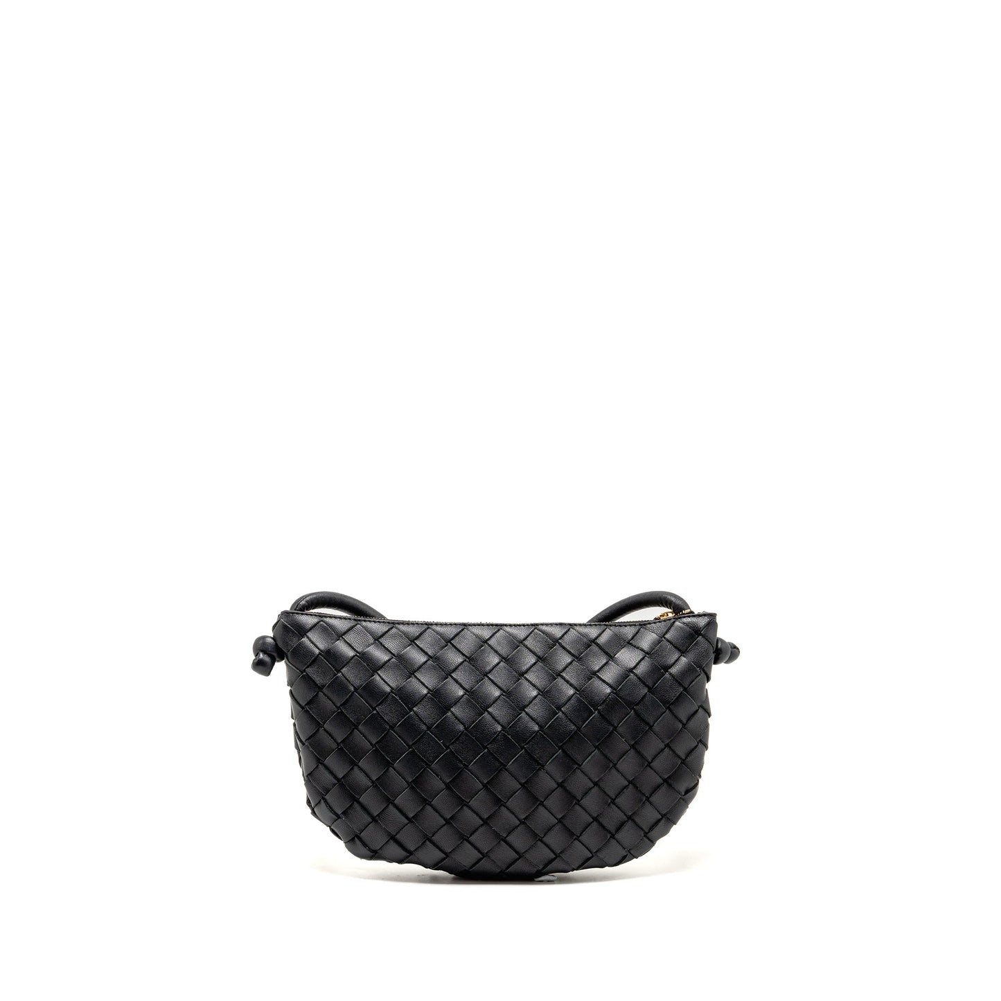 Bottega Veneta mini turn pouch lambskin black