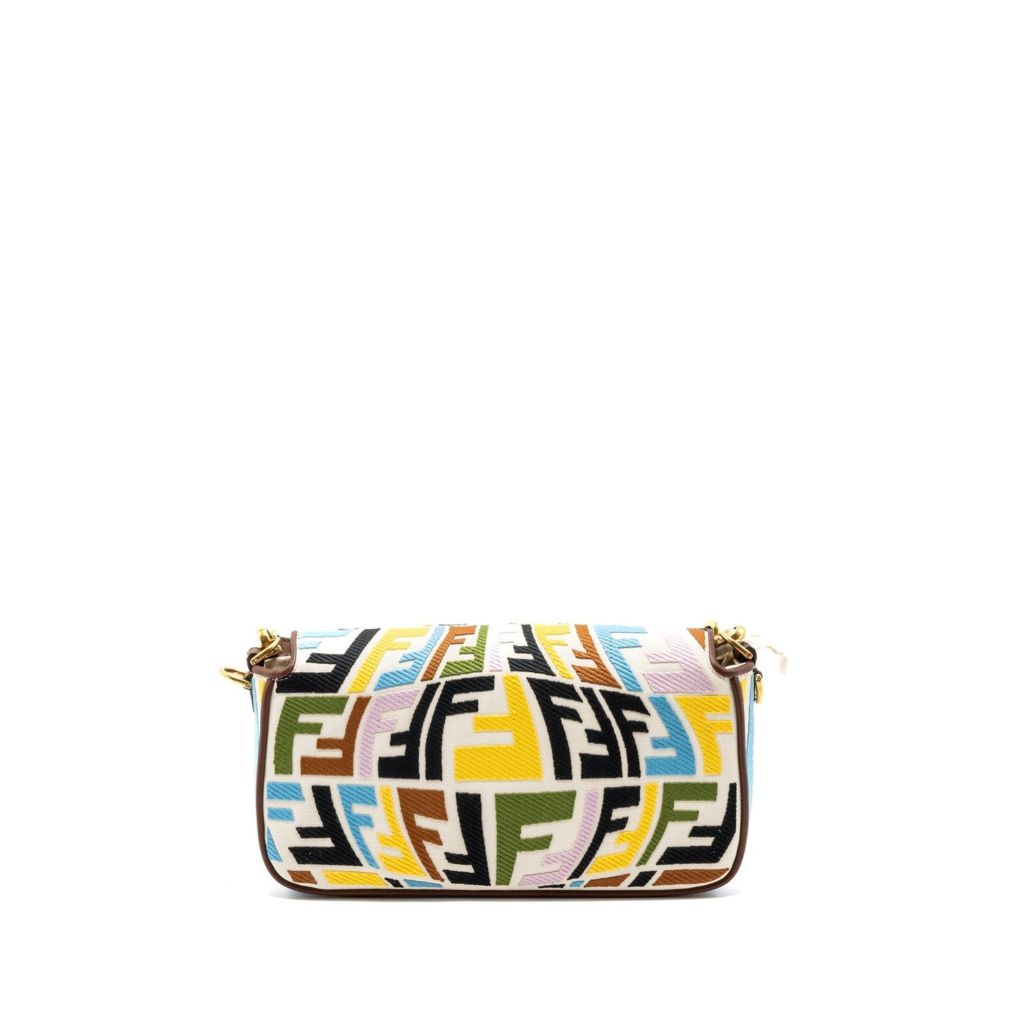 Fendi baguette Purse canvas mulcicolour beige / brown