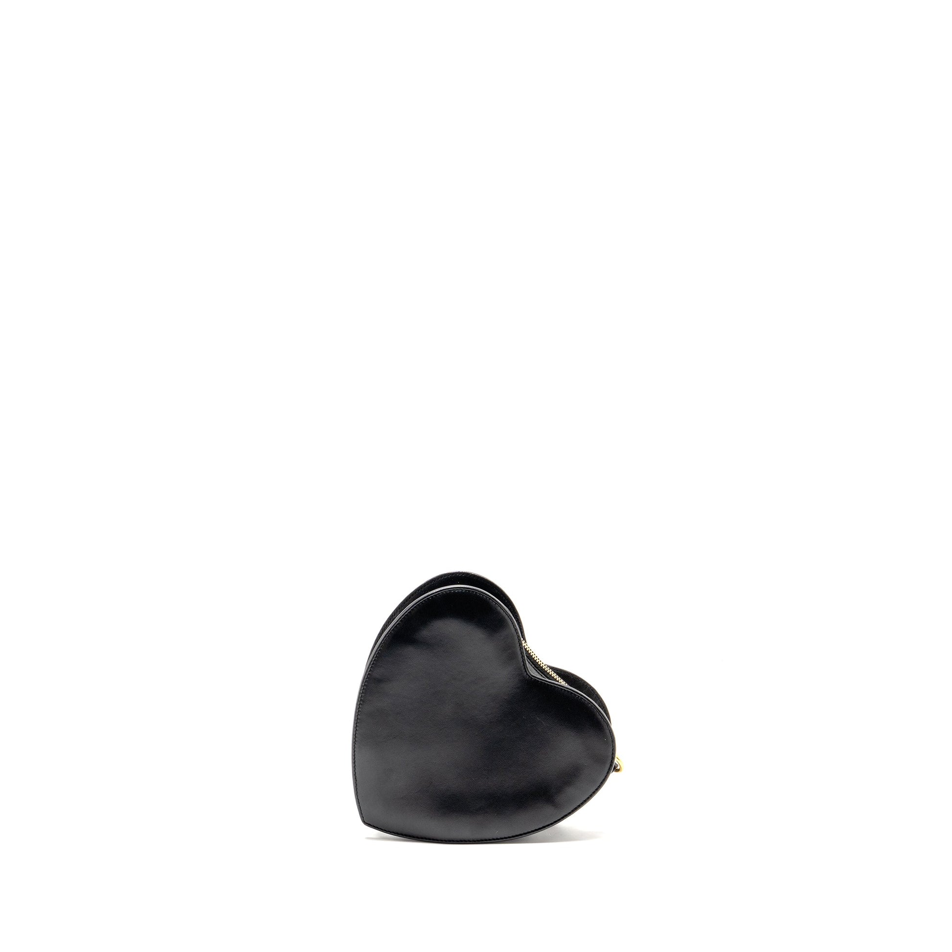 Saint Laurent/ Love Heart Clutch Lambskin Black