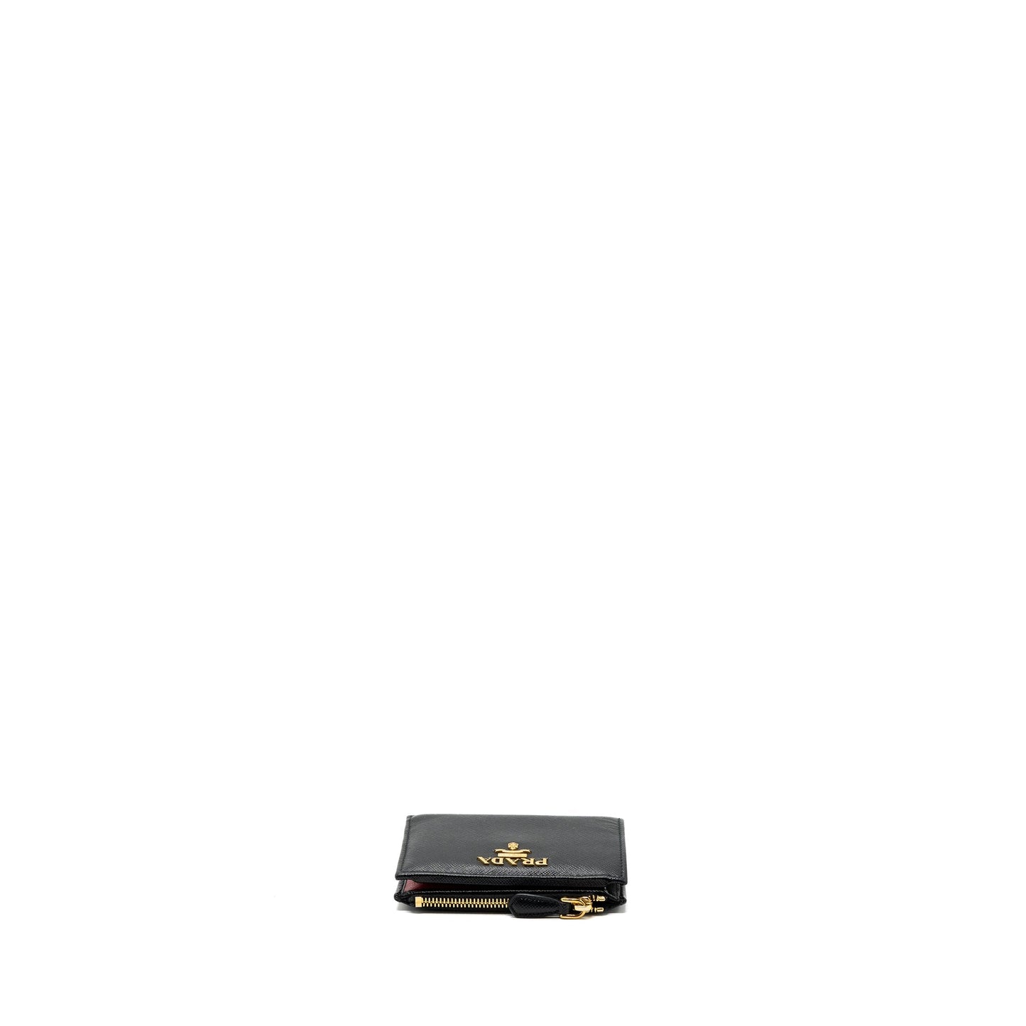 Prada Small Saffiano Leather Wallet Black