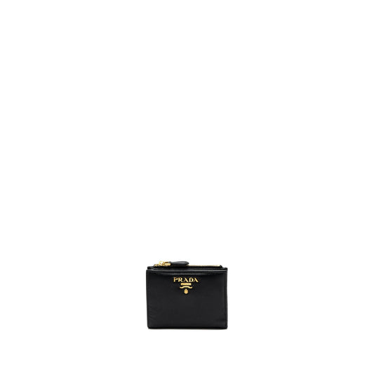 Prada Small Saffiano Leather Wallet Black