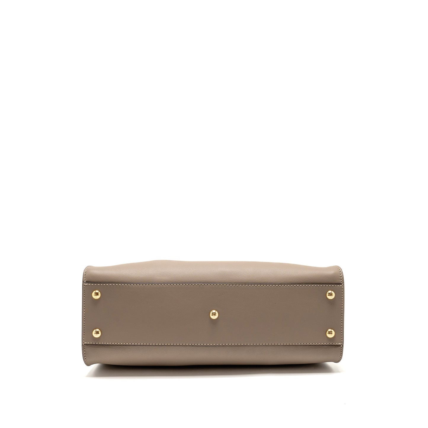Fendi Medium Peekaboo Purse Calfskin Beige