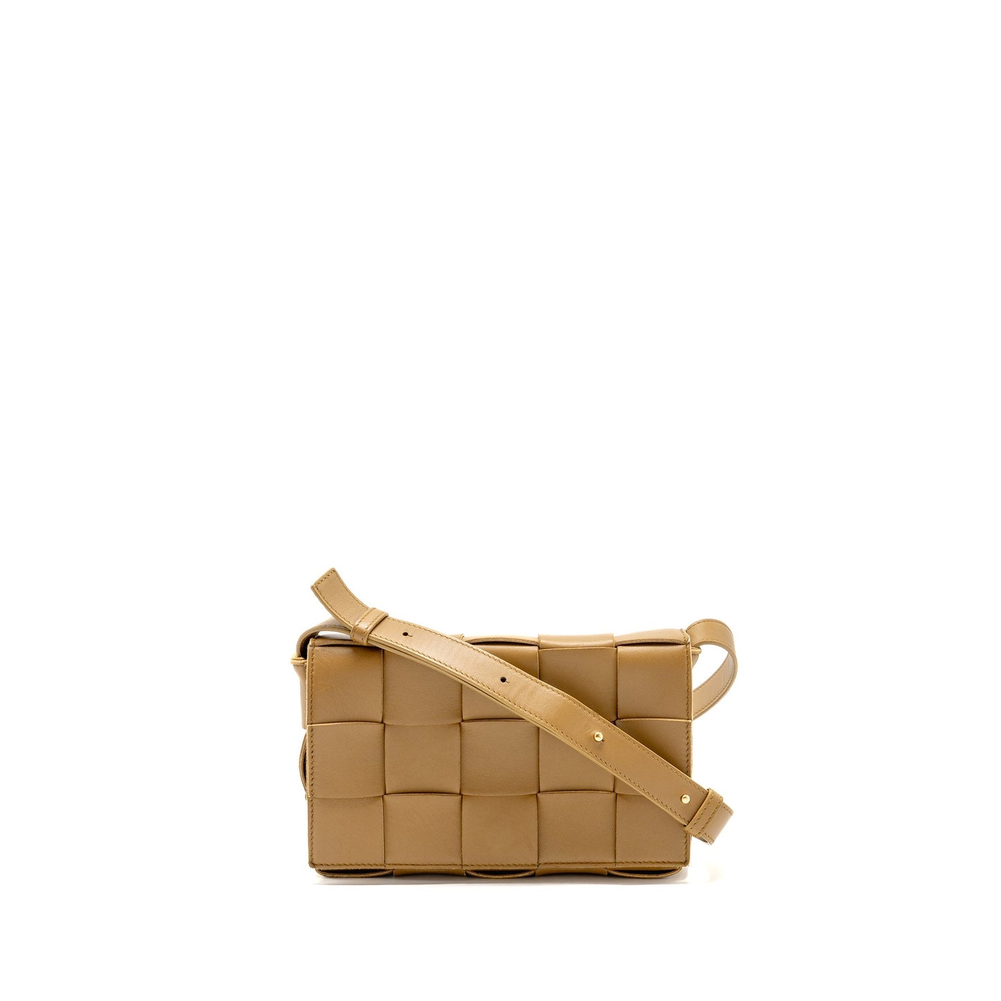 Bottega Veneta Small Cassette Purse Lambskin Caramel