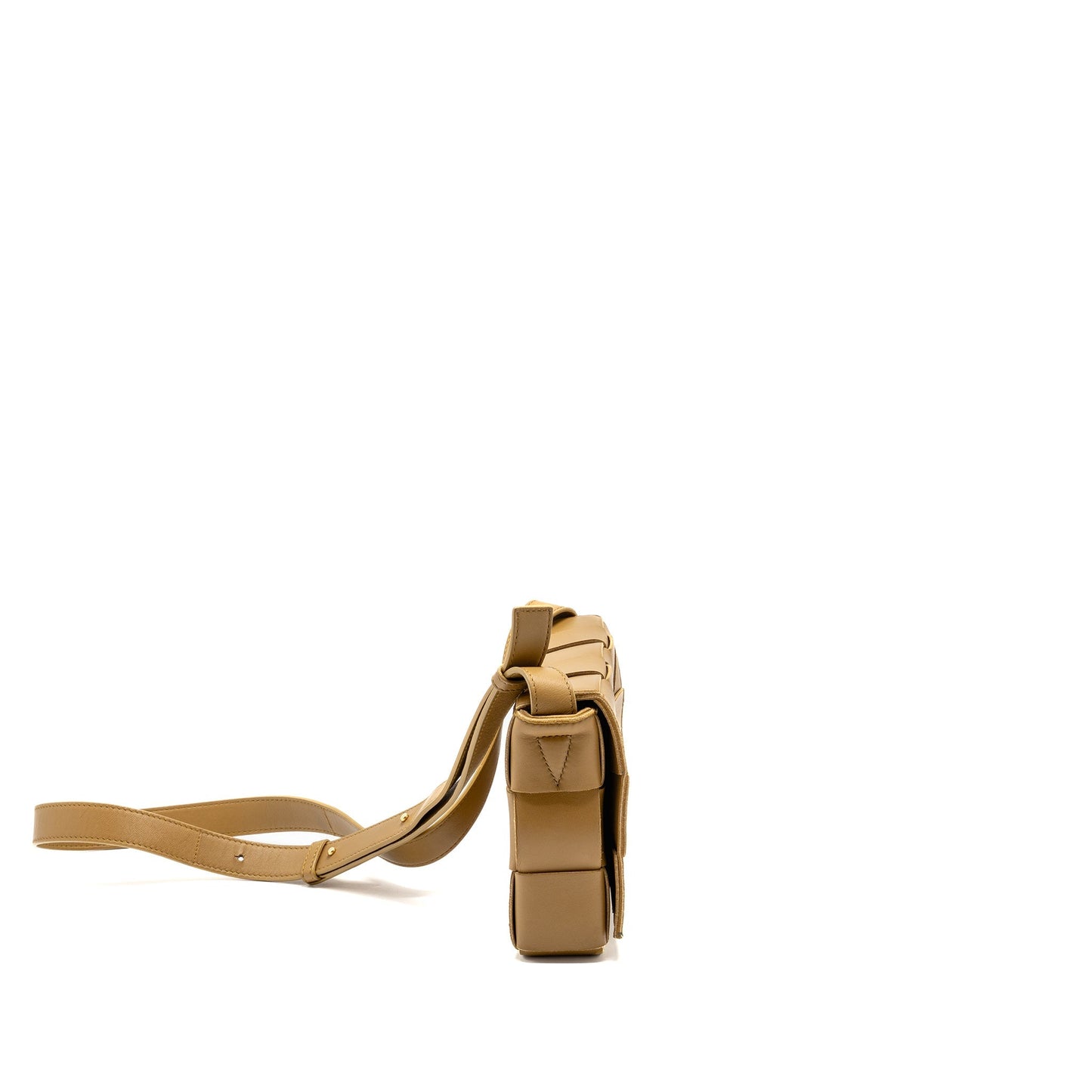Bottega Veneta Small Cassette Purse Lambskin Caramel