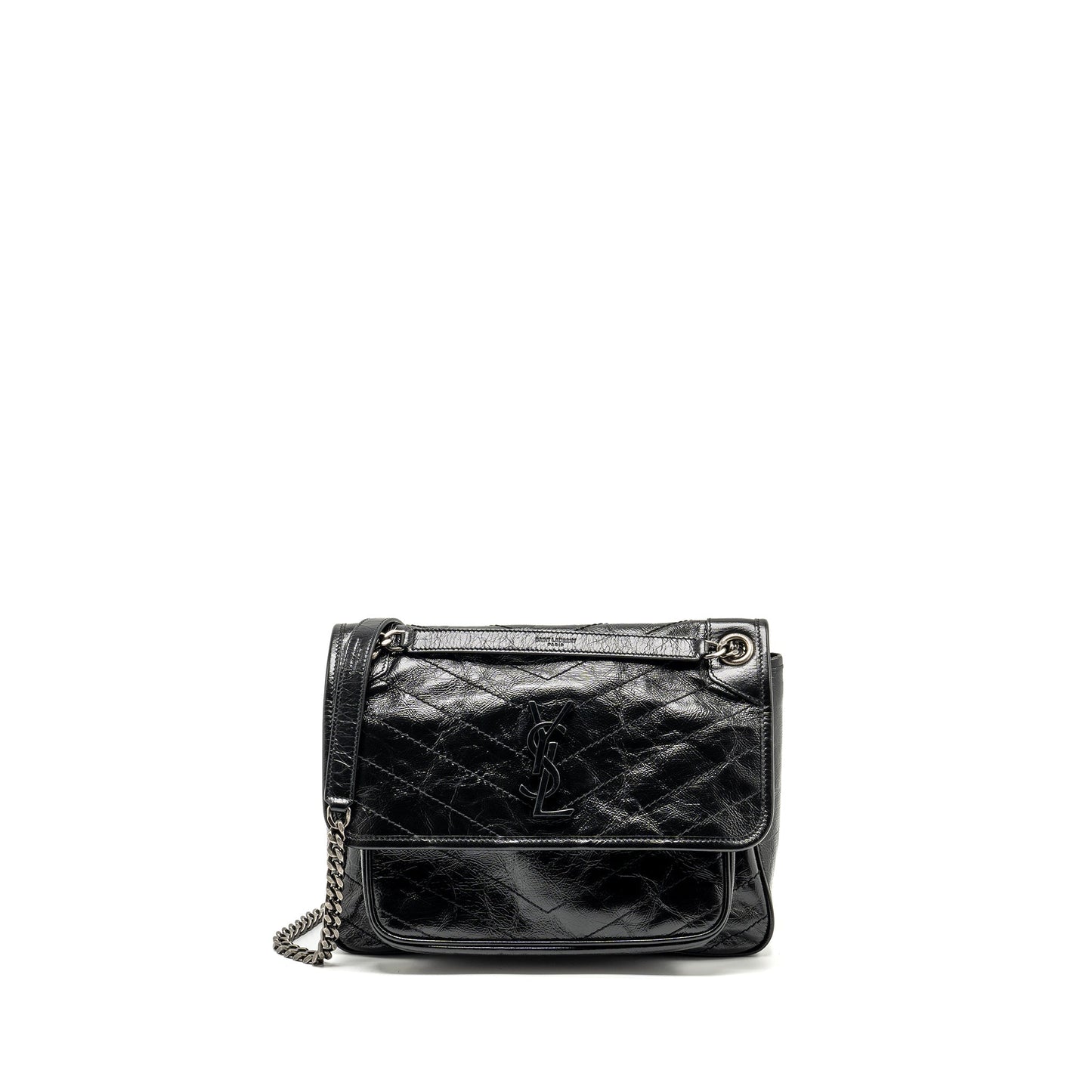 Saint Laurent/ Medium Niki Calfskin Black