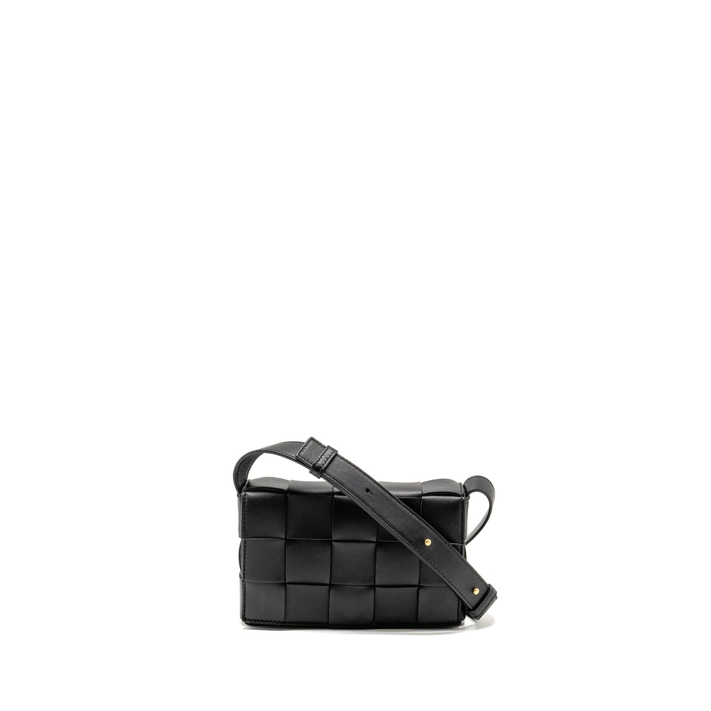 Bottega Veneta Small Cassette Purse Lambskin Black