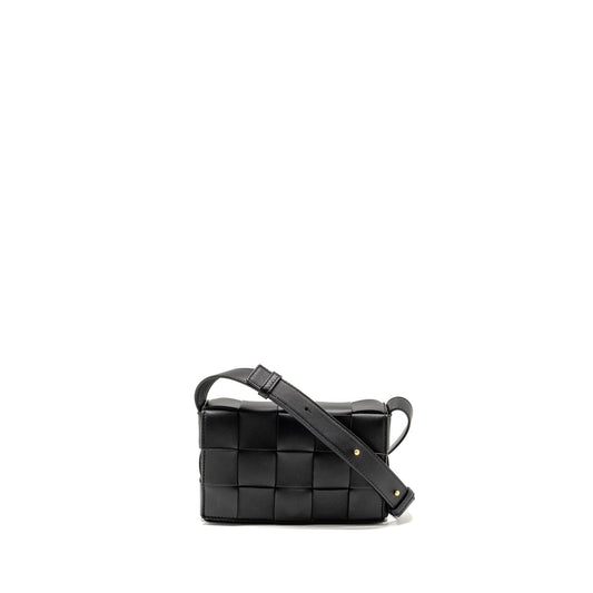Bottega Veneta Small Cassette Purse Lambskin Black