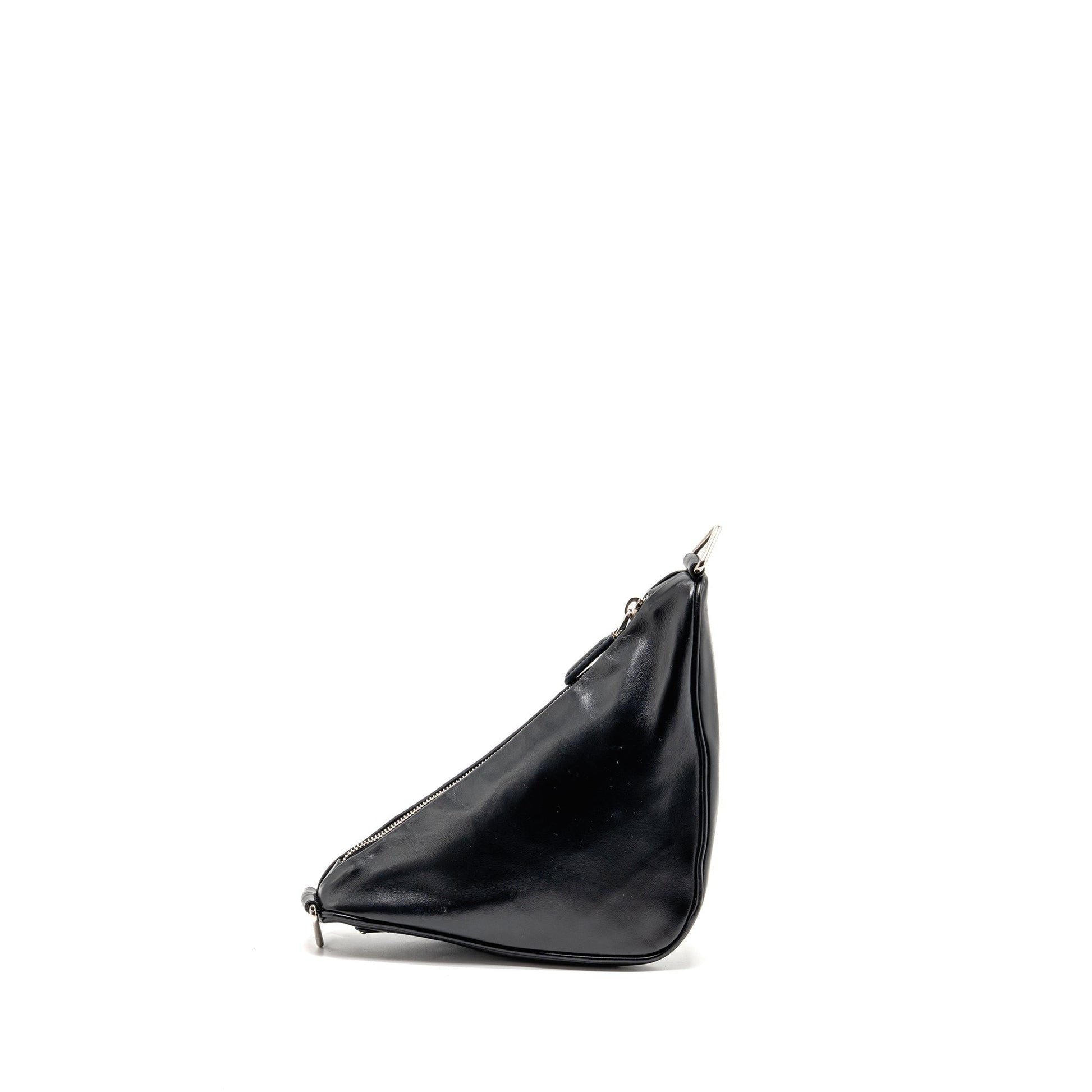 Prada triangle Mini Purse leather black