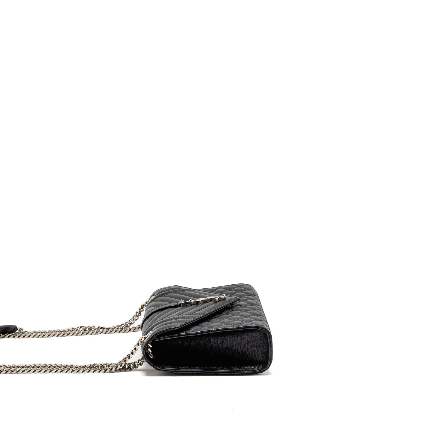 Saint Laurent/Ysl Medium Envelop Purse Grained Calfskin Black