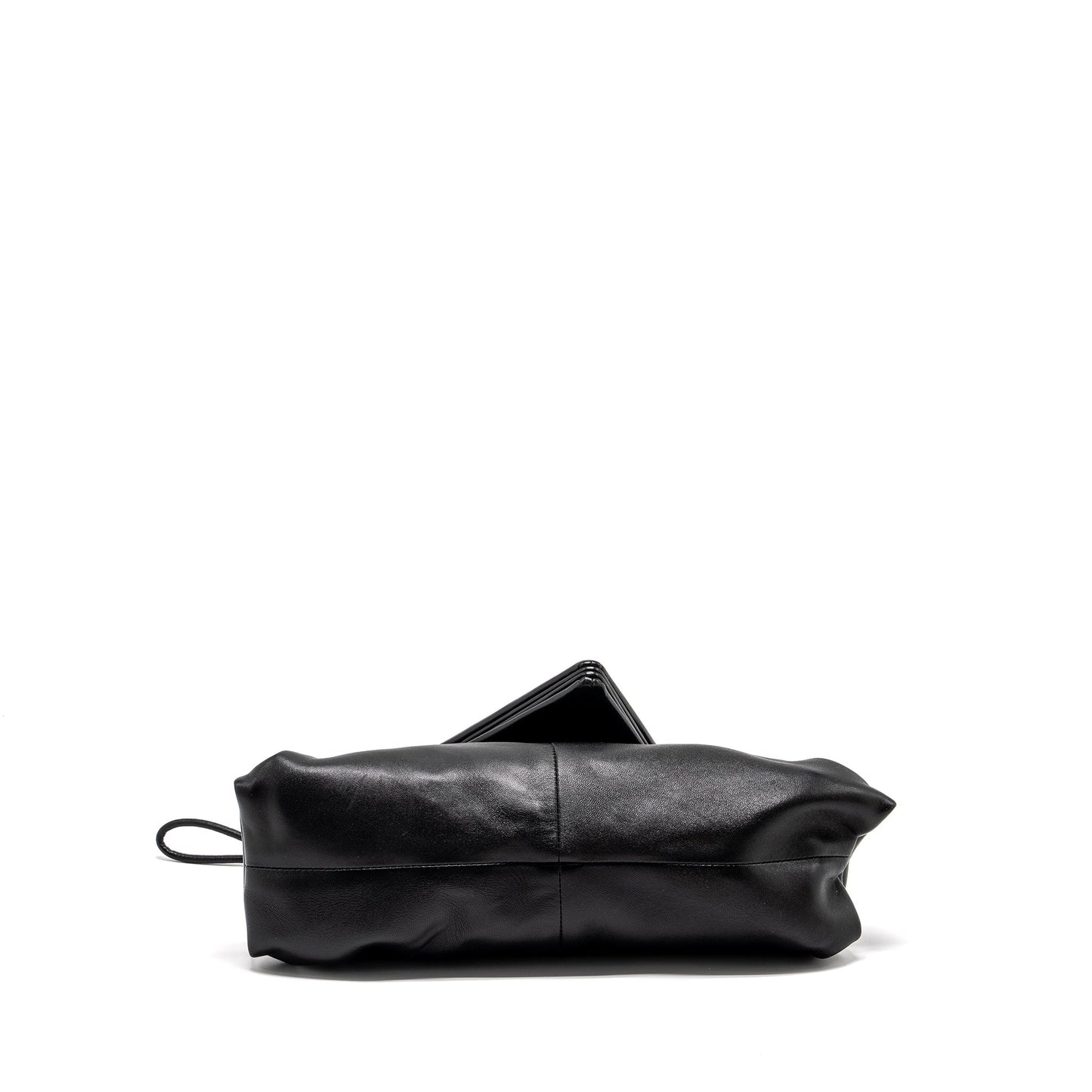 Bottega Veneta Trine Envelop Clutch Leather Black