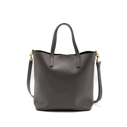Saint Laurent toy shopping north / south Purse leather grey
