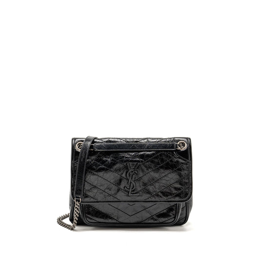 Saint Laurent/ Medium Niki Purse Vintage Calfskin Black