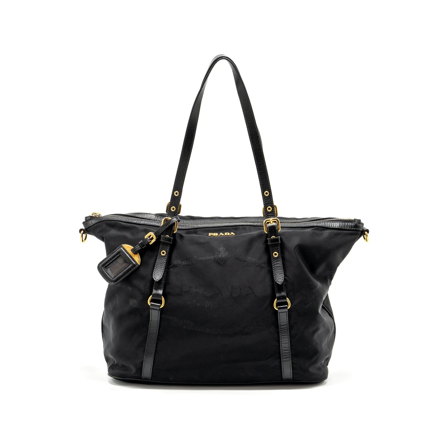 Prada Zip nylon Purse black
