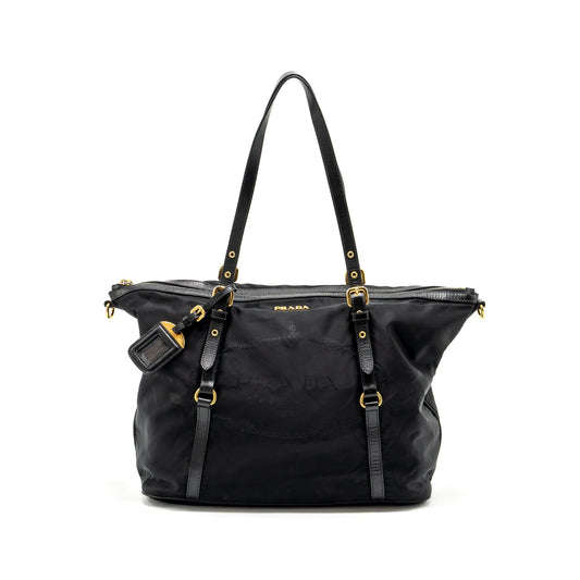 Prada Zip nylon Purse black