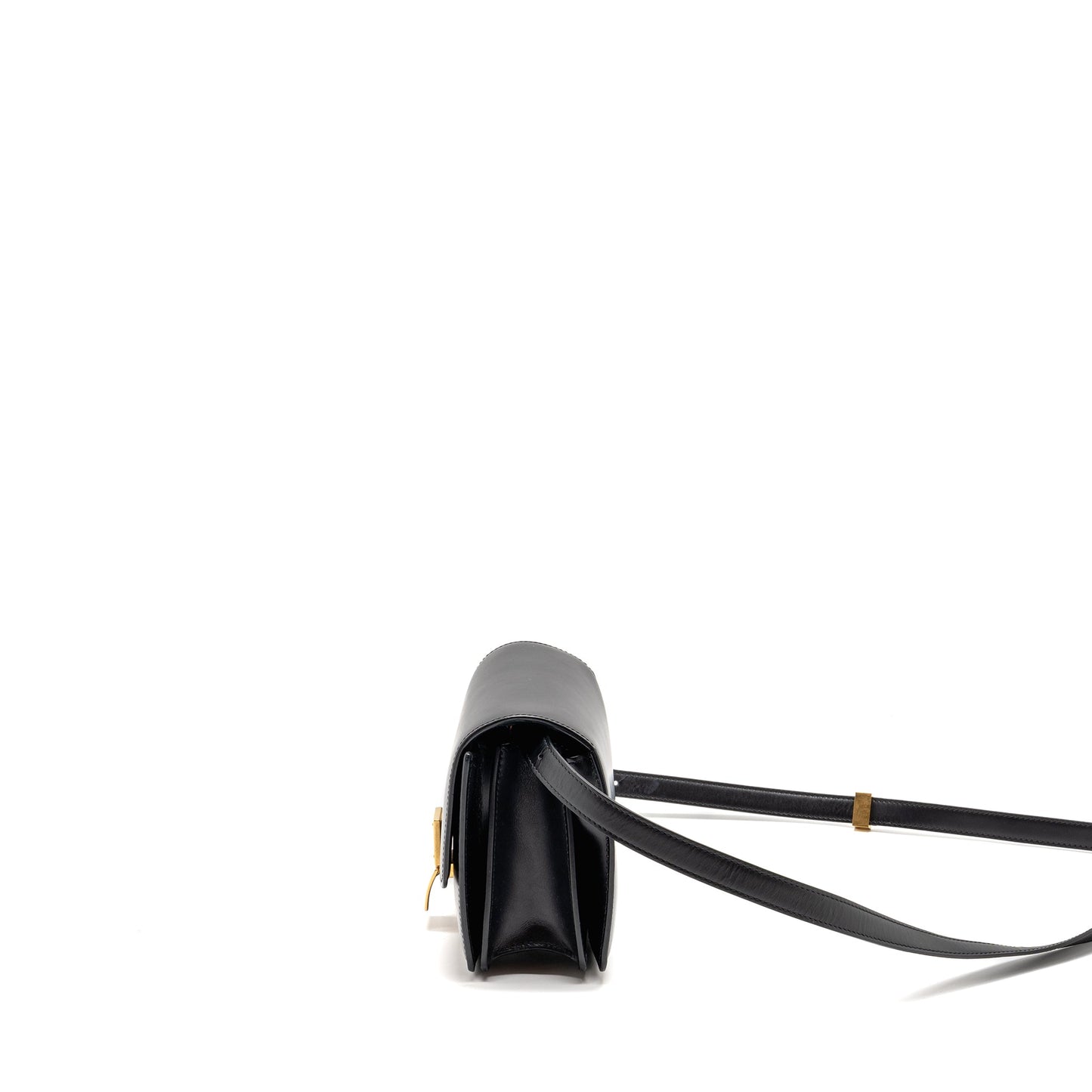 Celine Mini Classic Box Bag Calfskin Black GHW
