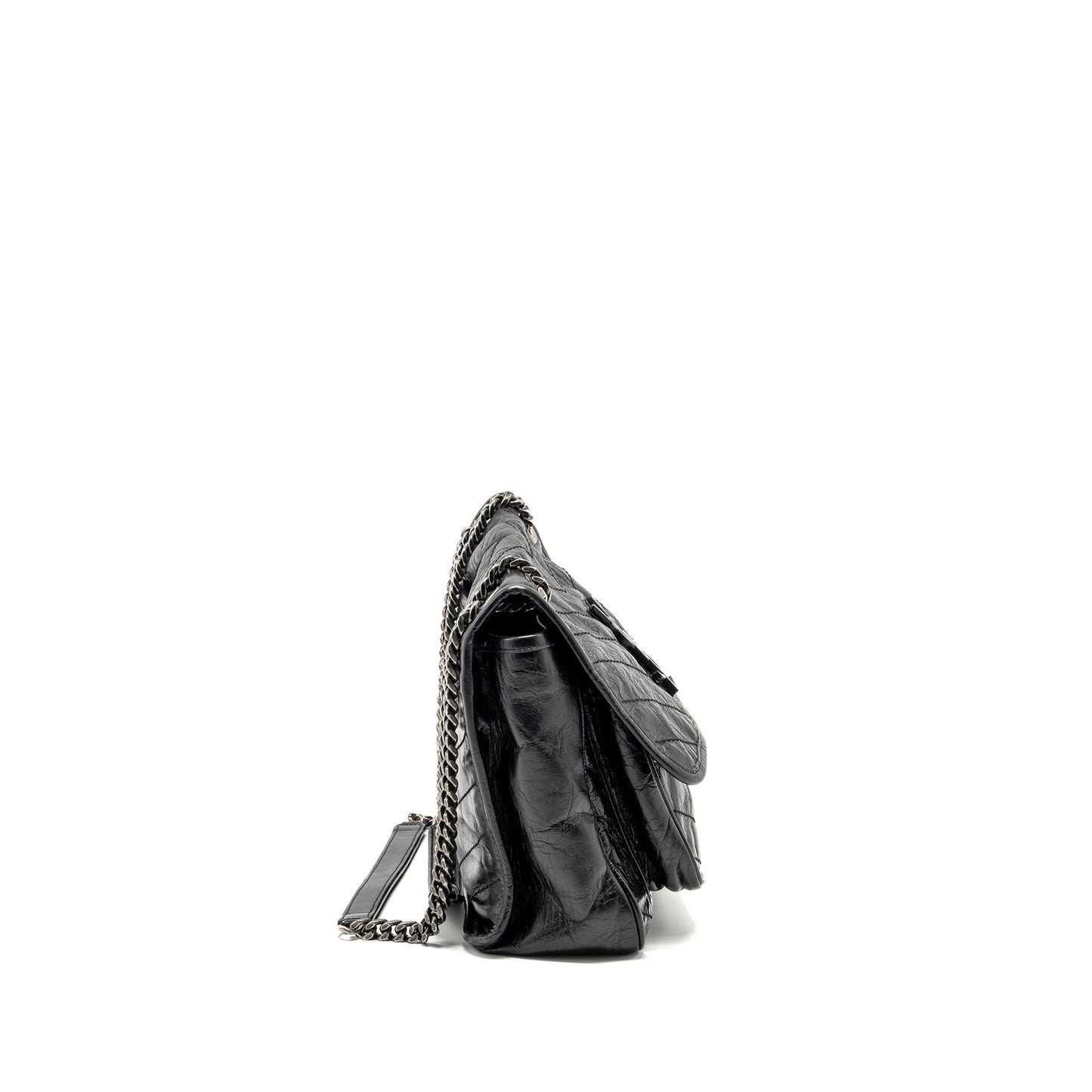 Saint Laurent/ Medium Niki Purse Shiny Calfskin Black