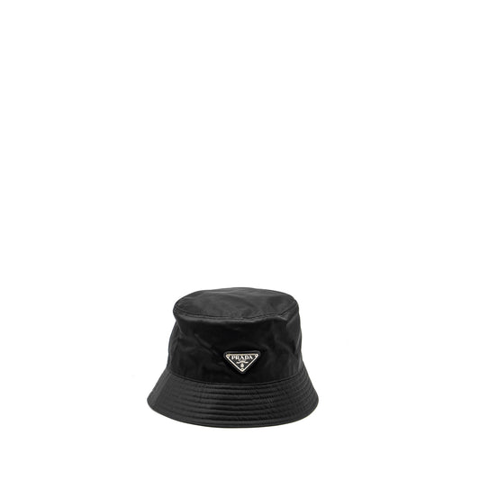 Prada Size M Re-Nylon Bucket Hat Black