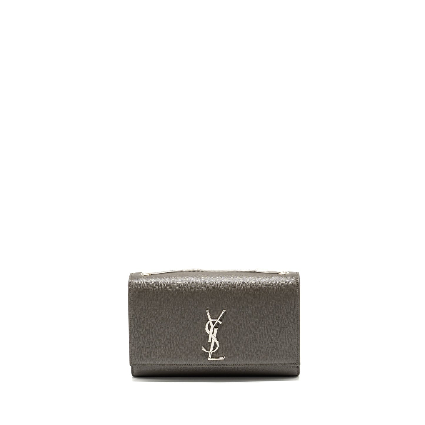 Saint Laurent/ Medium Kate Purse Grained Calfskin Grey