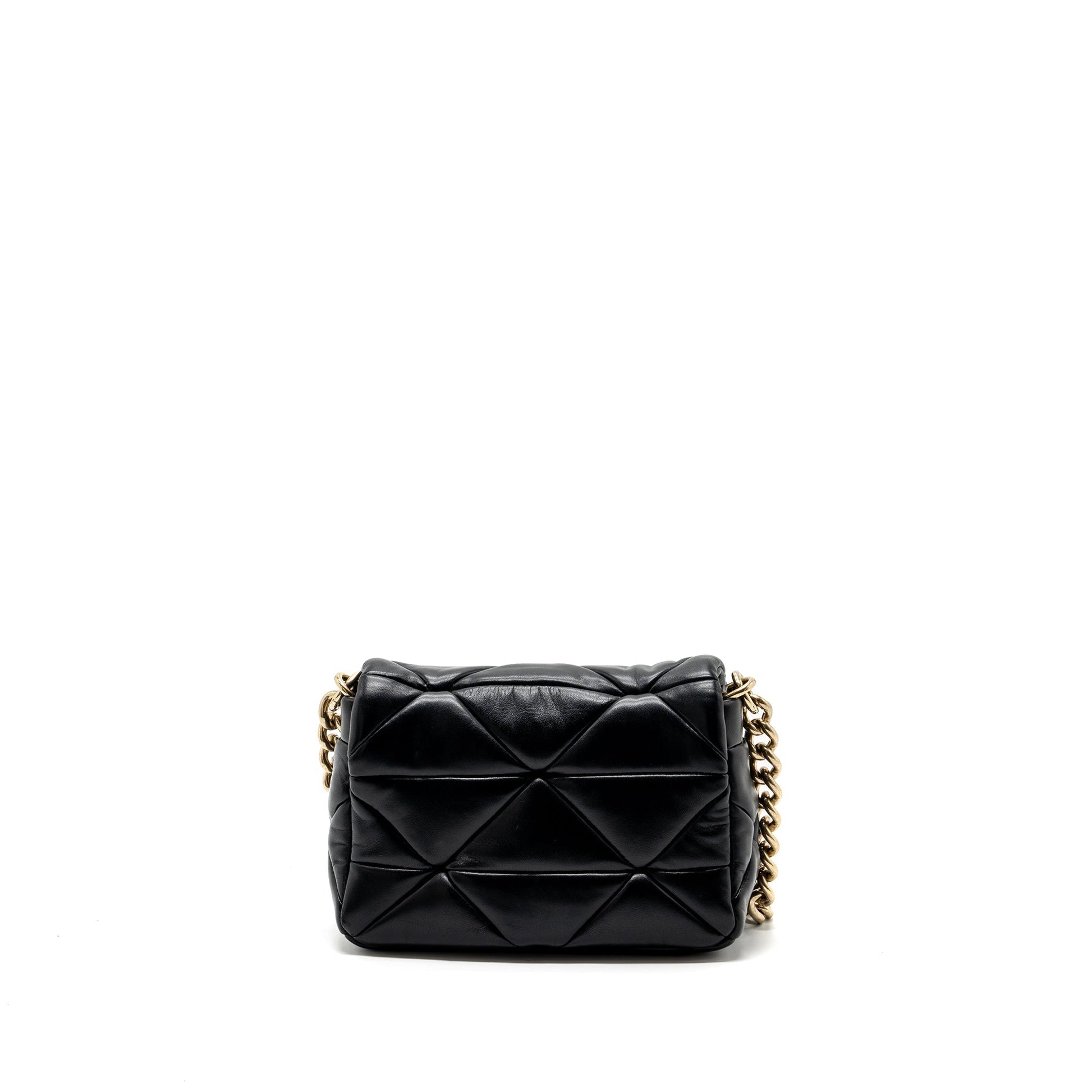 Prada Pattina in Pelle Nappa Patch Black