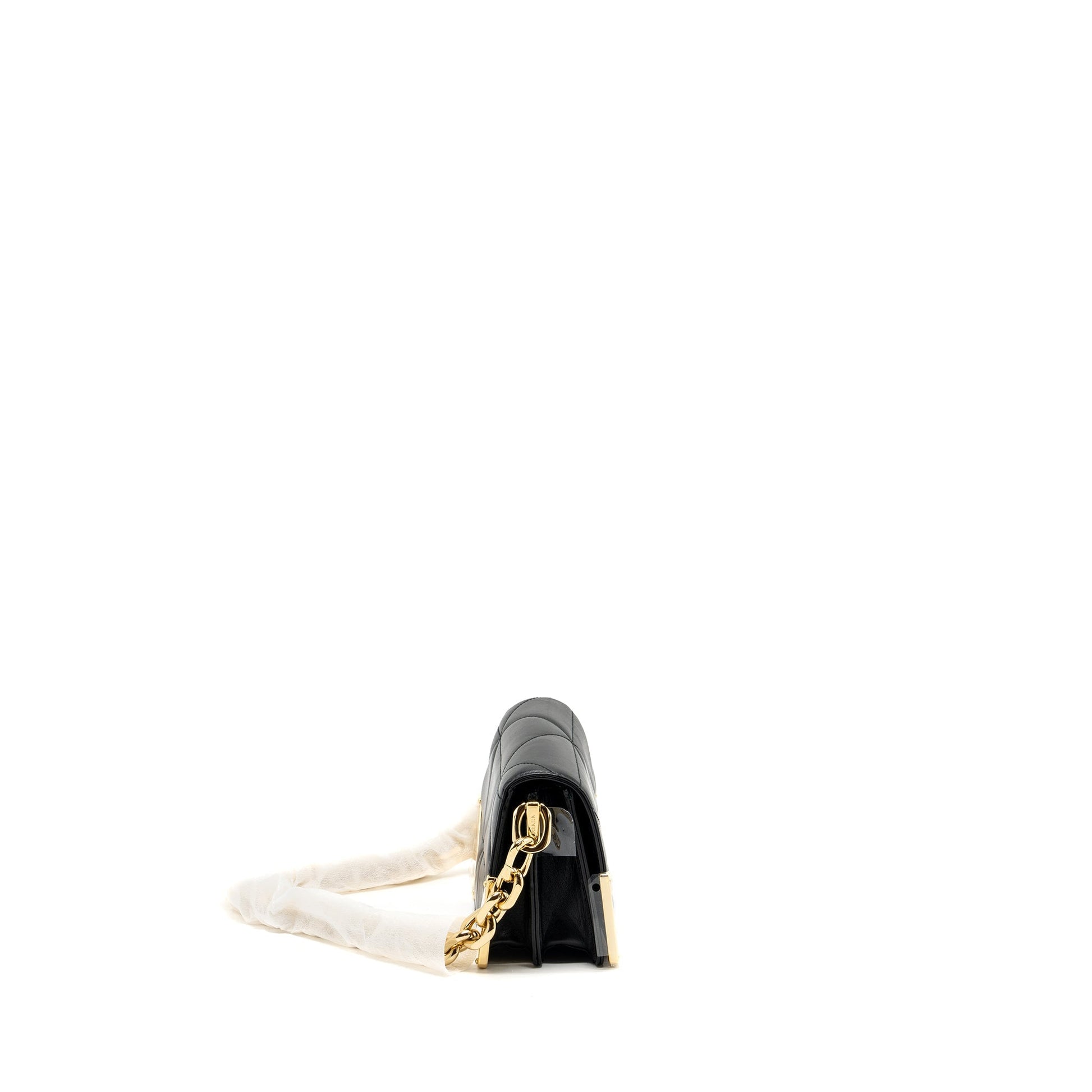 Prada Mini Purse Quilted Nappa Leather Black