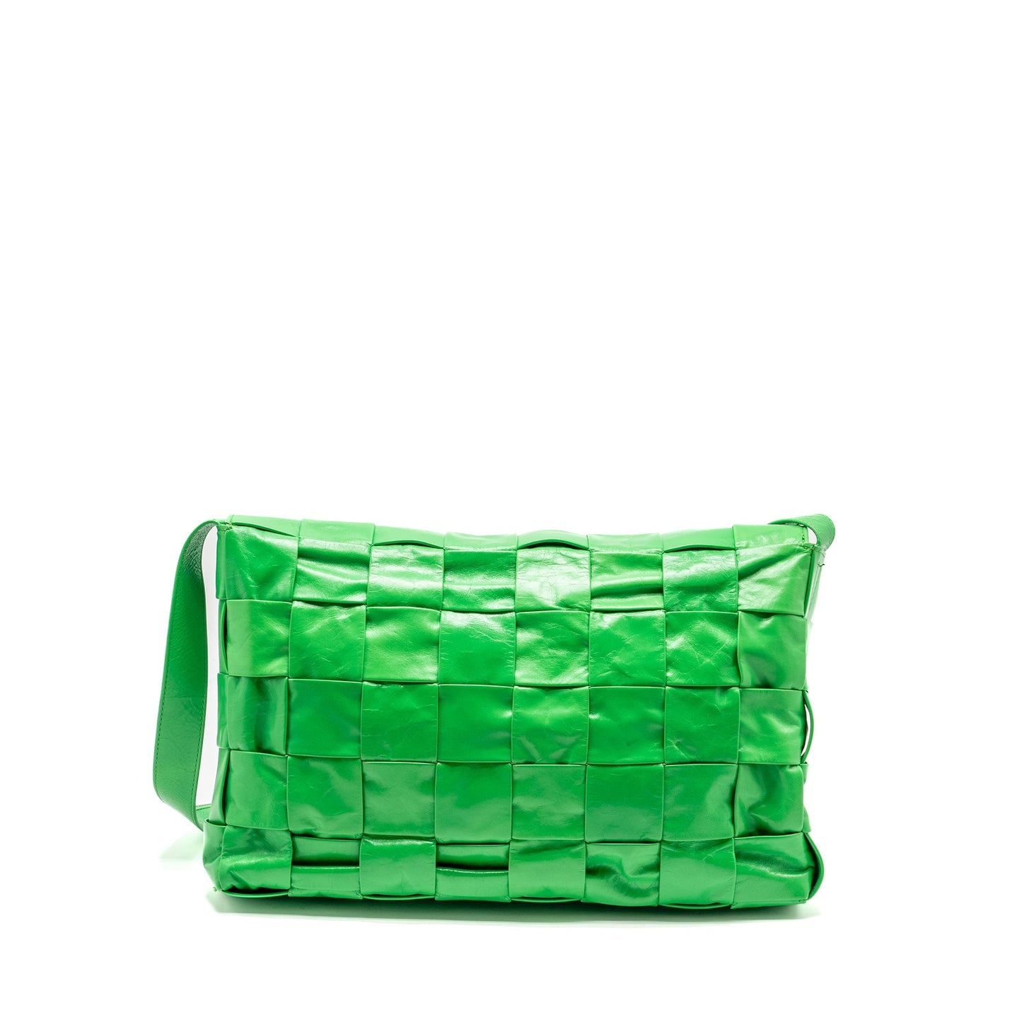 Bottega Veneta Maxi Cassette Purse Lambskin Green