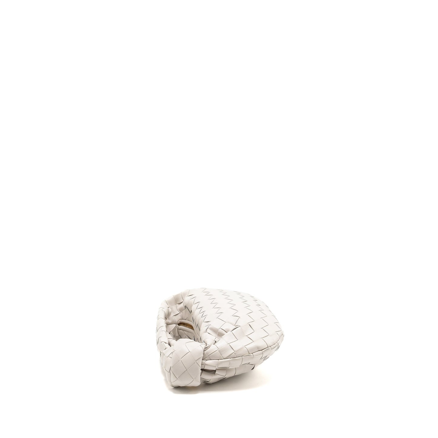 Bottega Veneta Mini Jodie Lambskin White