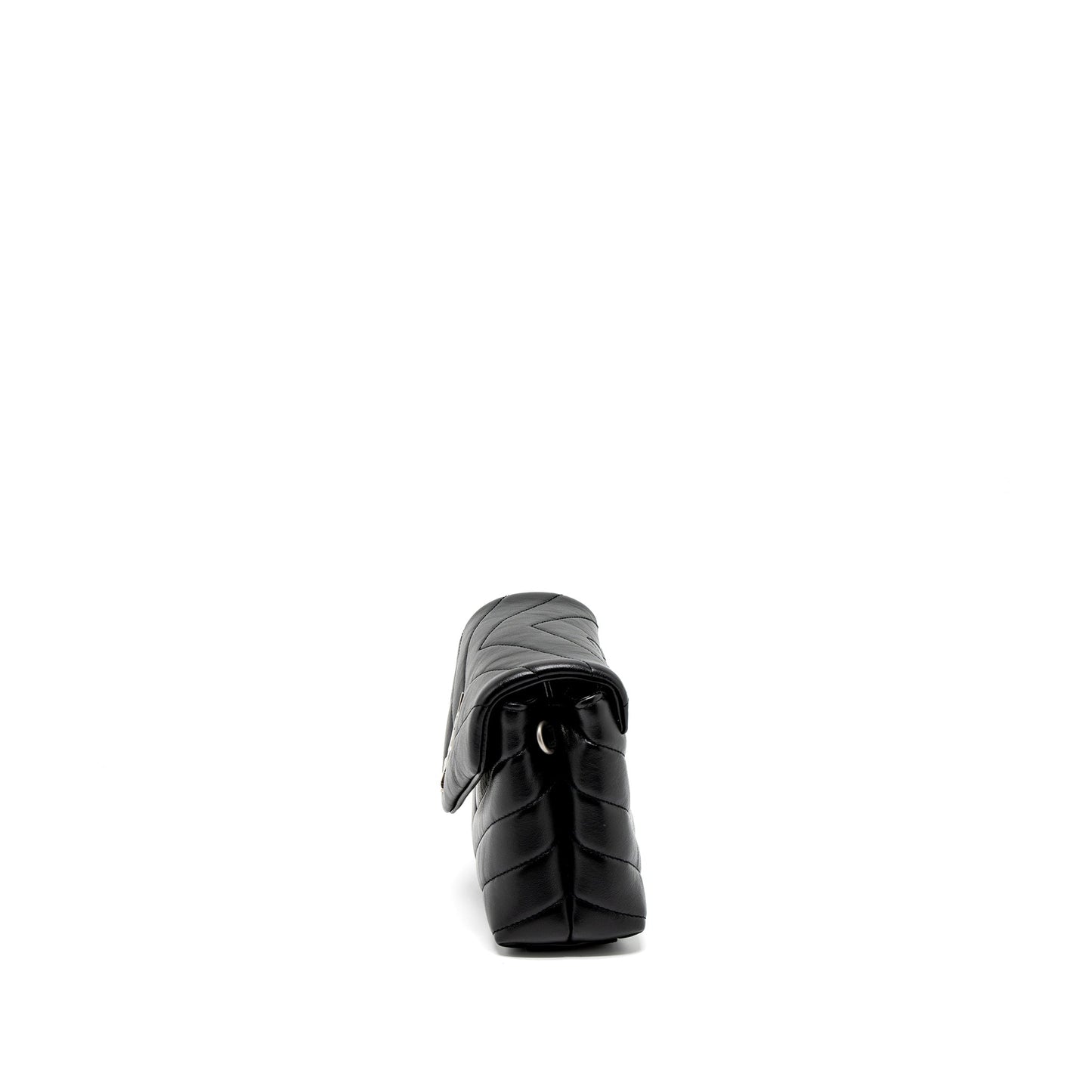 Saint Laurent LouLou Toy Strap Purse Calfskin Black