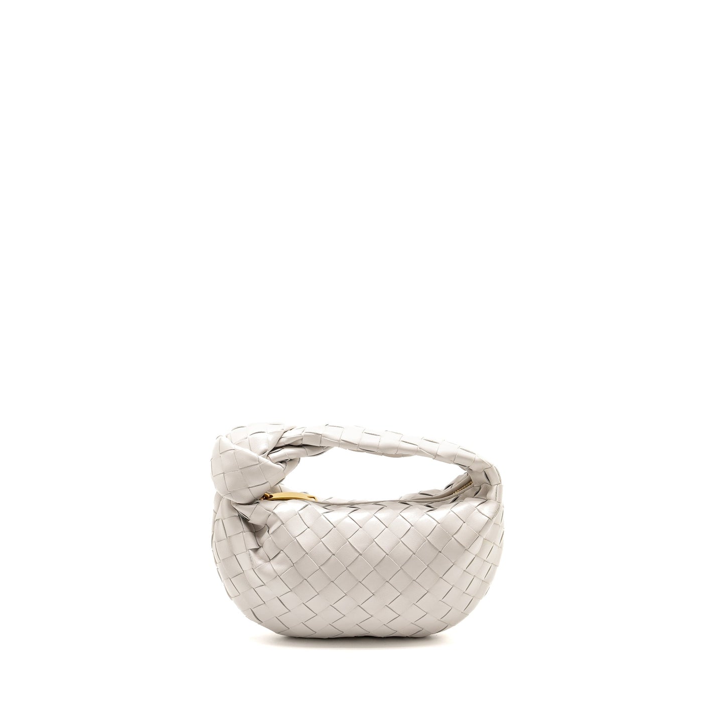Bottega Veneta Mini Jodie Lambskin White
