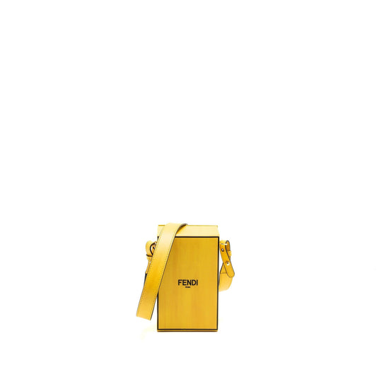 Fendi Vertical box Purse calfskin yellow