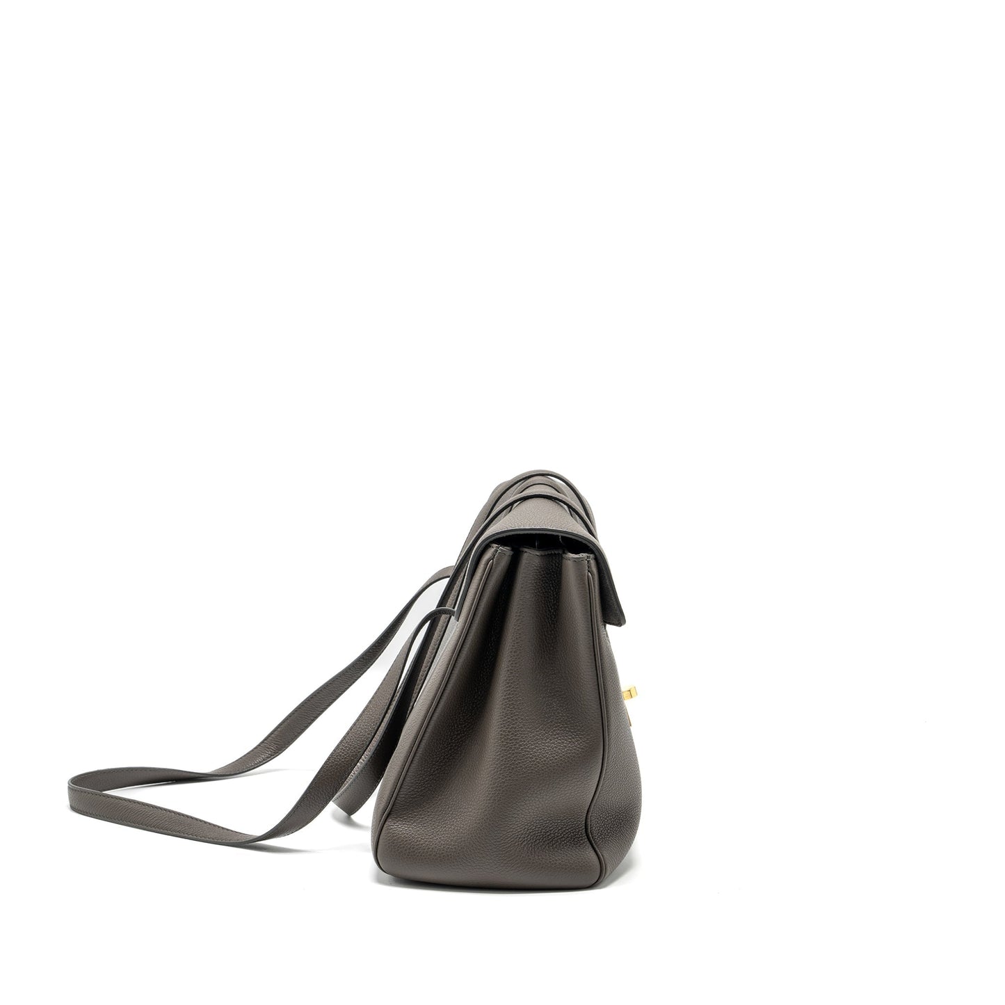 Celine Medium Soft Bag Grained Calfskin grey GHW
