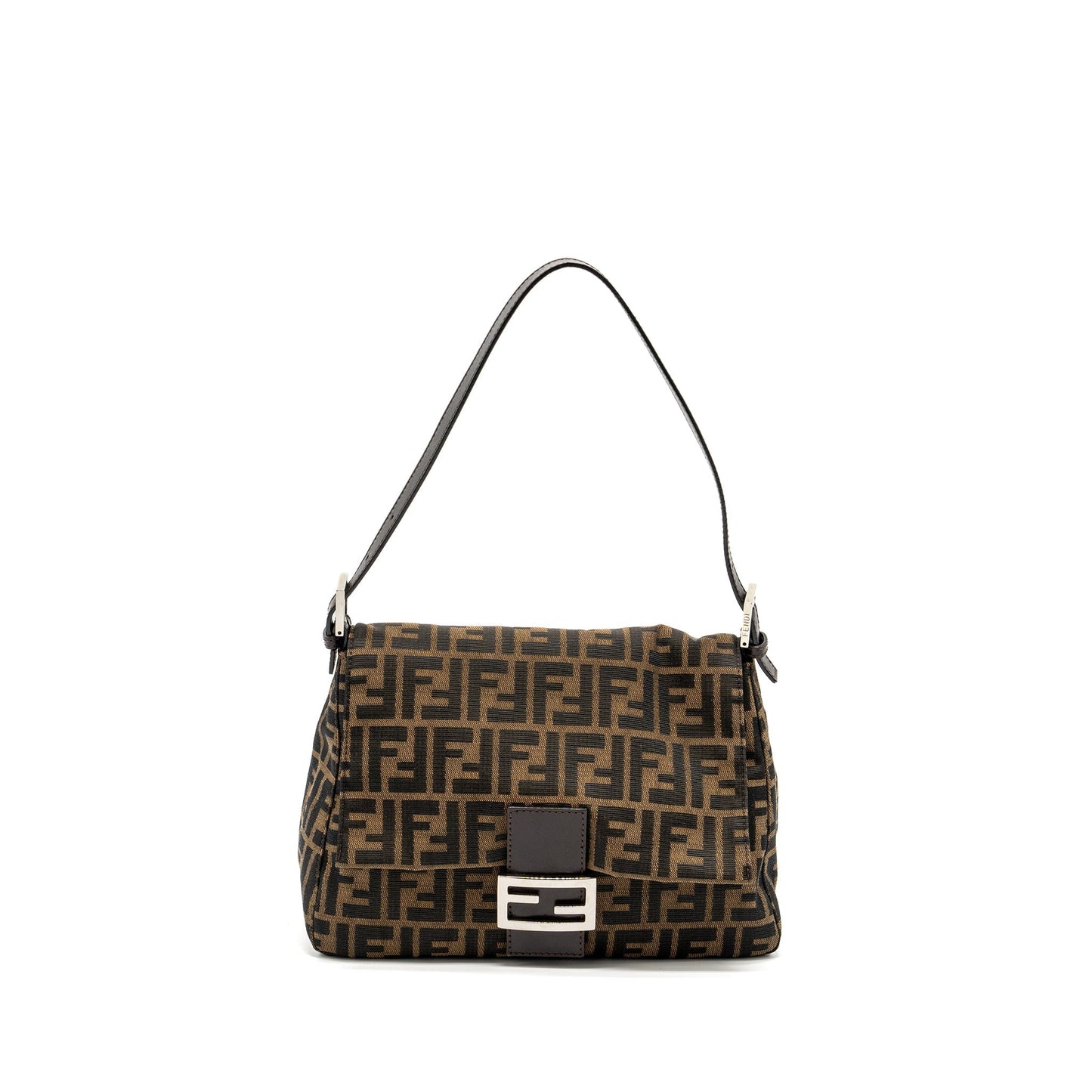 Fendi   Zucca Mamma Baguette Purse canvas brown