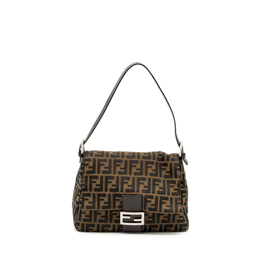 Fendi   Zucca Mamma Baguette Purse canvas brown