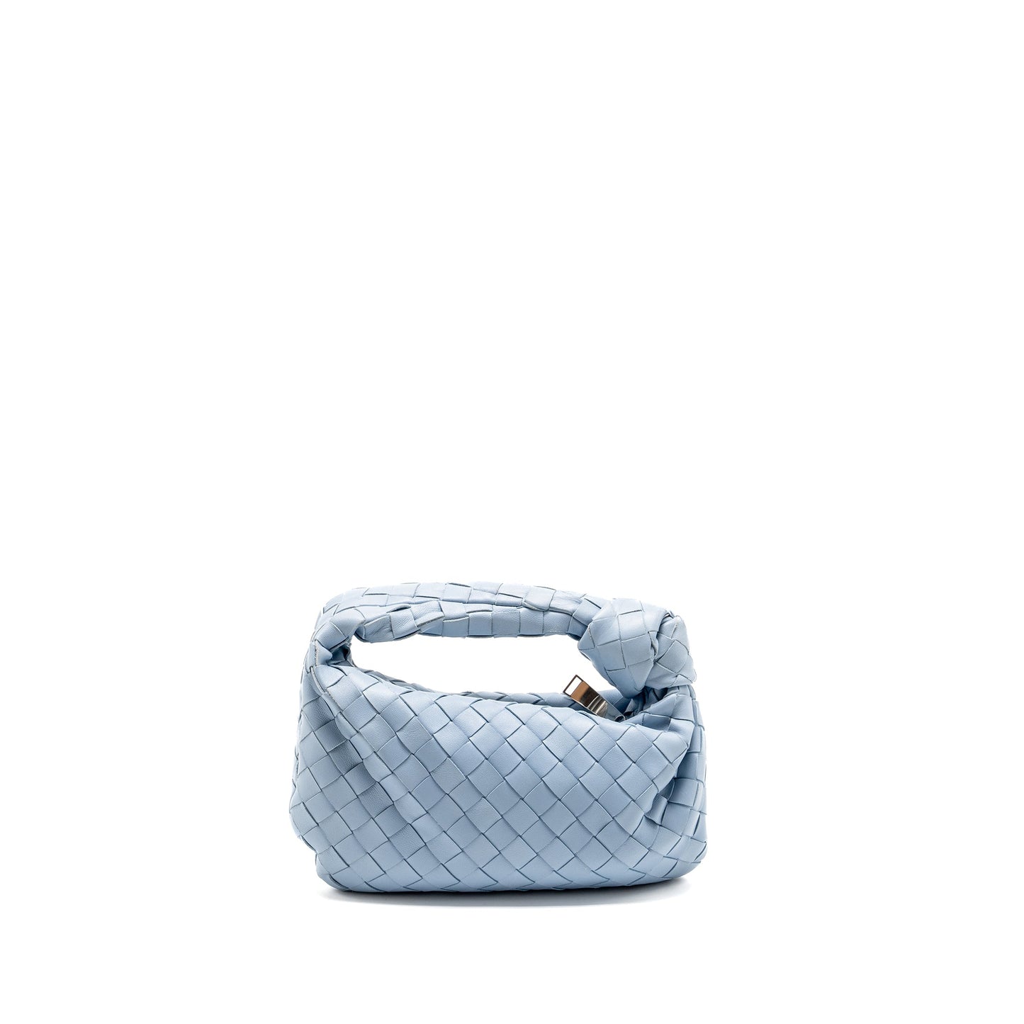 Bottega Veneta Mini Jodie Lambskin Light Blue