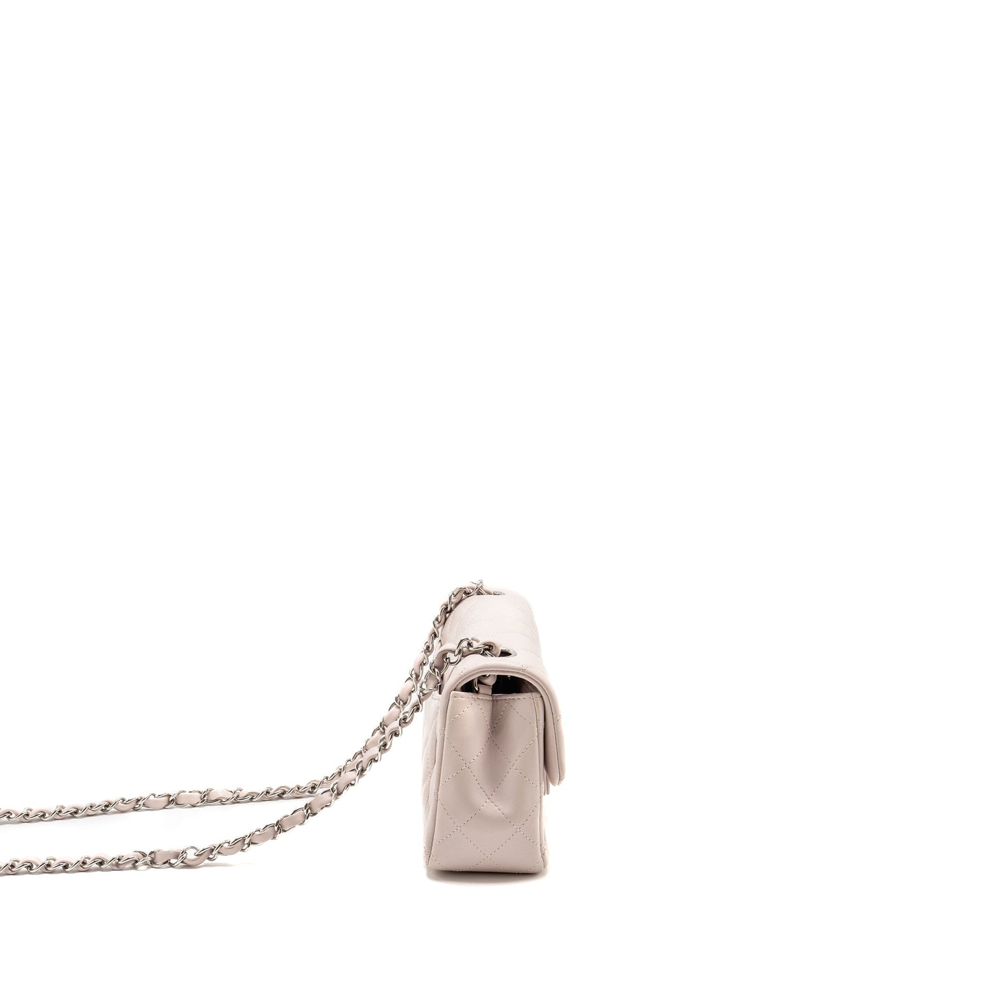 Chanel Mini Rectangular Flap Bag Lambskin Light Pink  (Microchip)