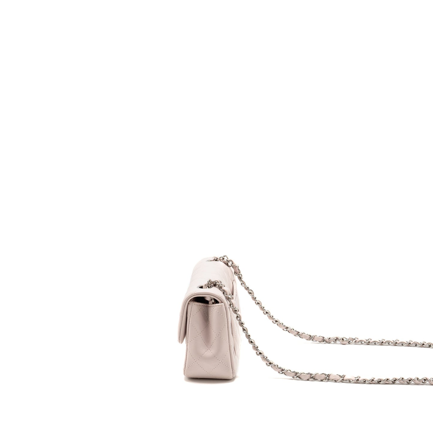 Chanel Mini Rectangular Flap Bag Lambskin Light Pink  (Microchip)
