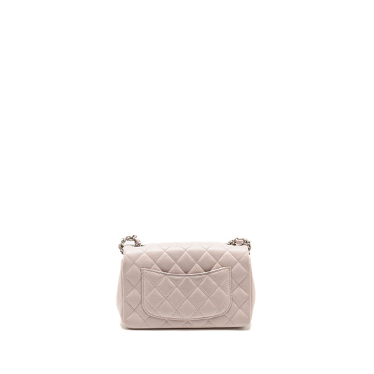 Chanel Mini Rectangular Flap Bag Lambskin Light Pink  (Microchip)