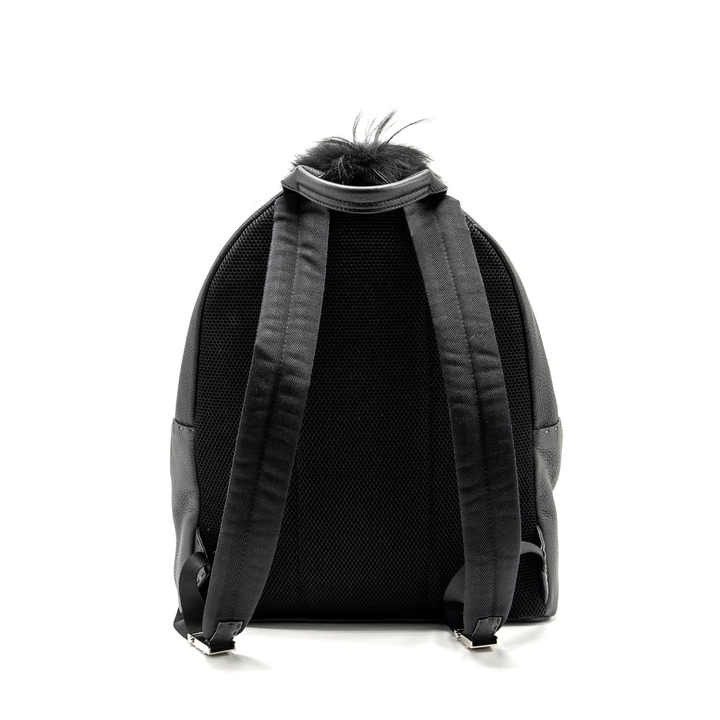 FENDI Large Backpack Calfskin/ Fur/ Crocodile Multicolor