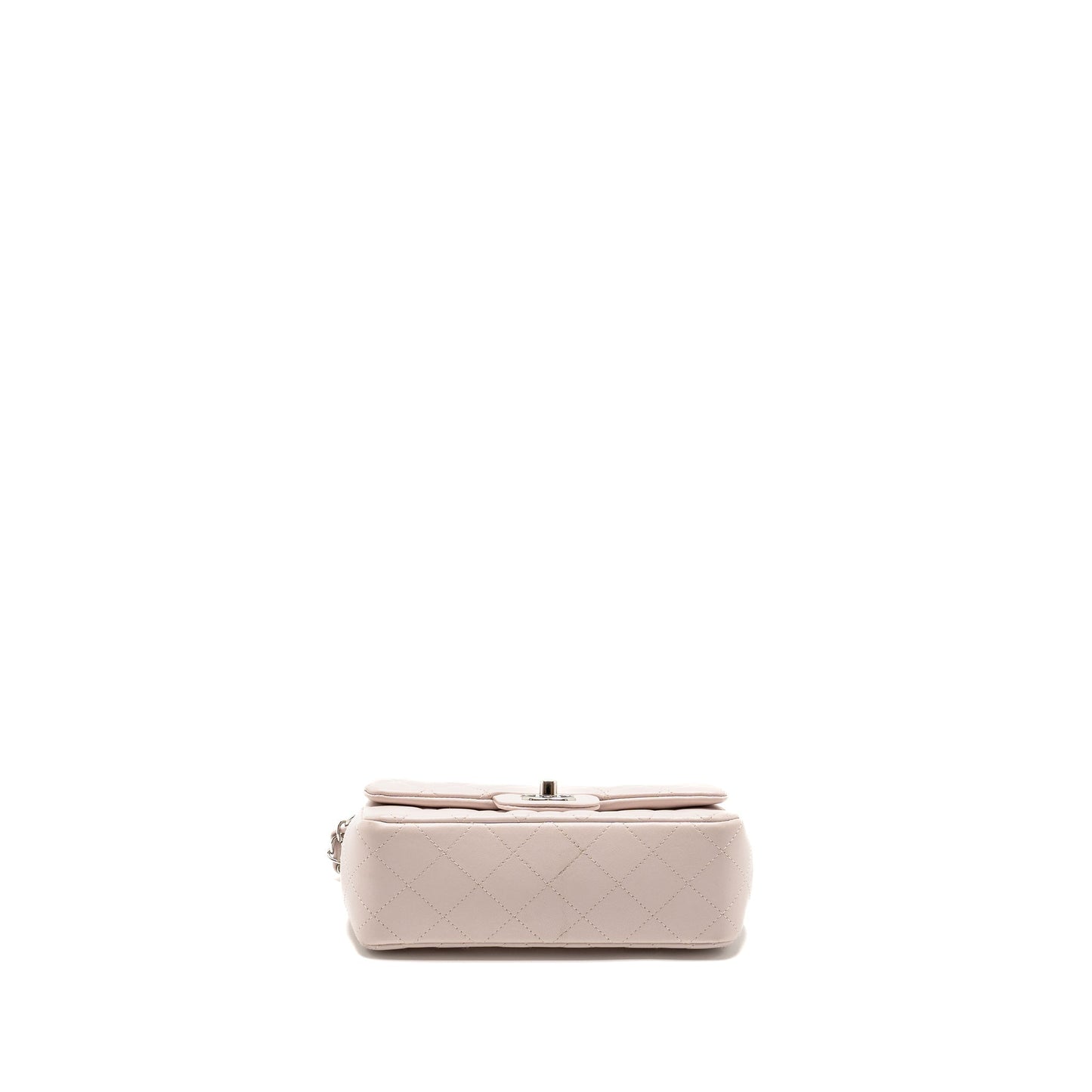 Chanel Mini Rectangular Flap Bag Lambskin Light Pink  (Microchip)
