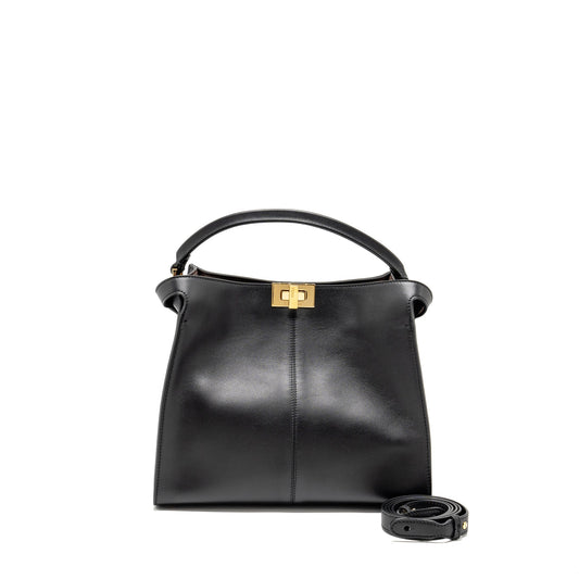 Fendi Peekaboo X-Lite Medium Calfskin Black