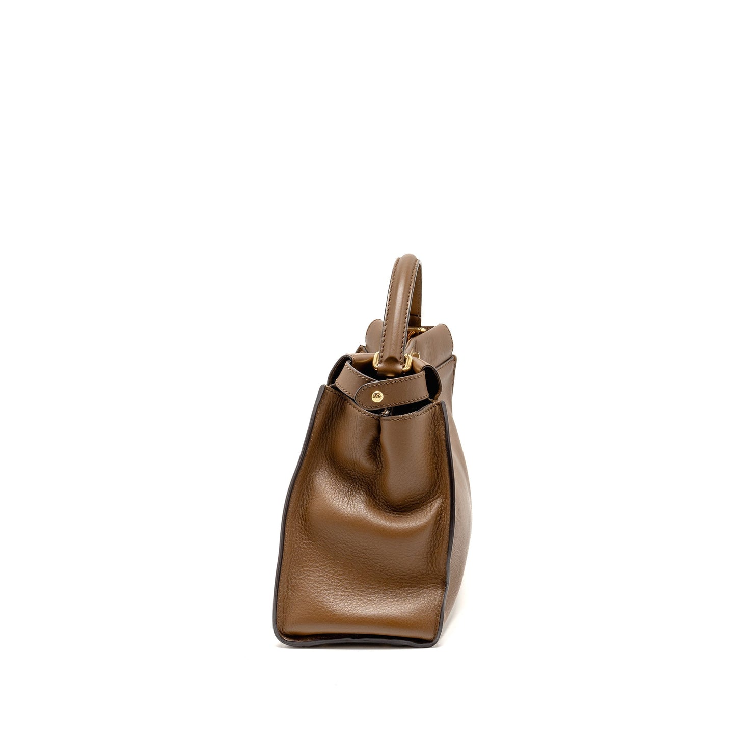 Fendi Medium Peekaboo Calfskin Tobacco