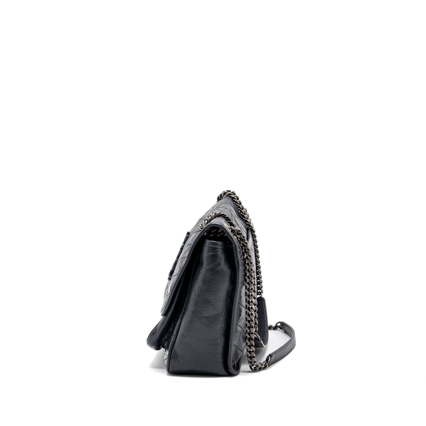 Saint laurent Medium Niki calfskin dark grey