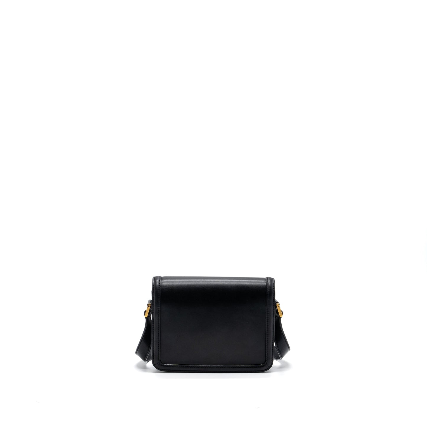 Saint Laurent Small Solferino Satchel Crossbody Purse Box Calfskin Black
