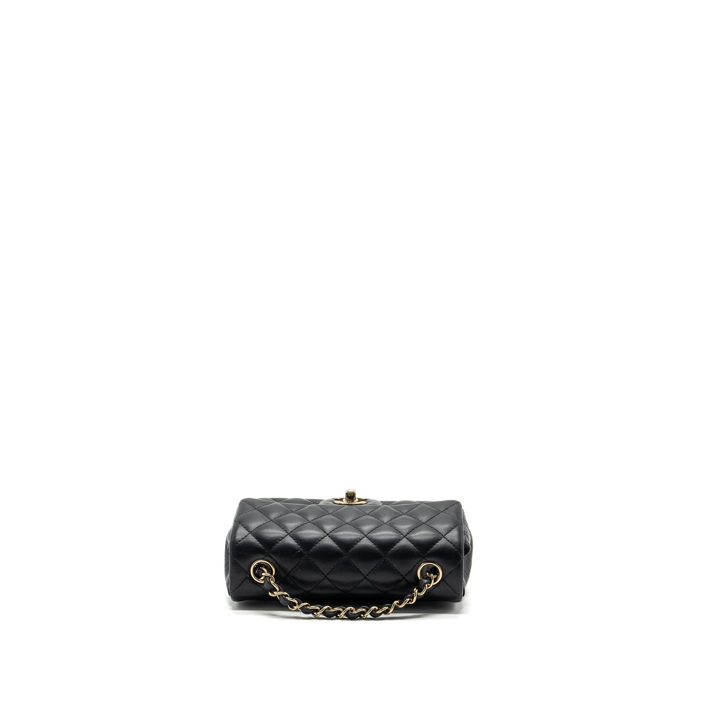 Chanel Classic Mini Rectangular Flap Bag Lambskin Black L (Microchip)