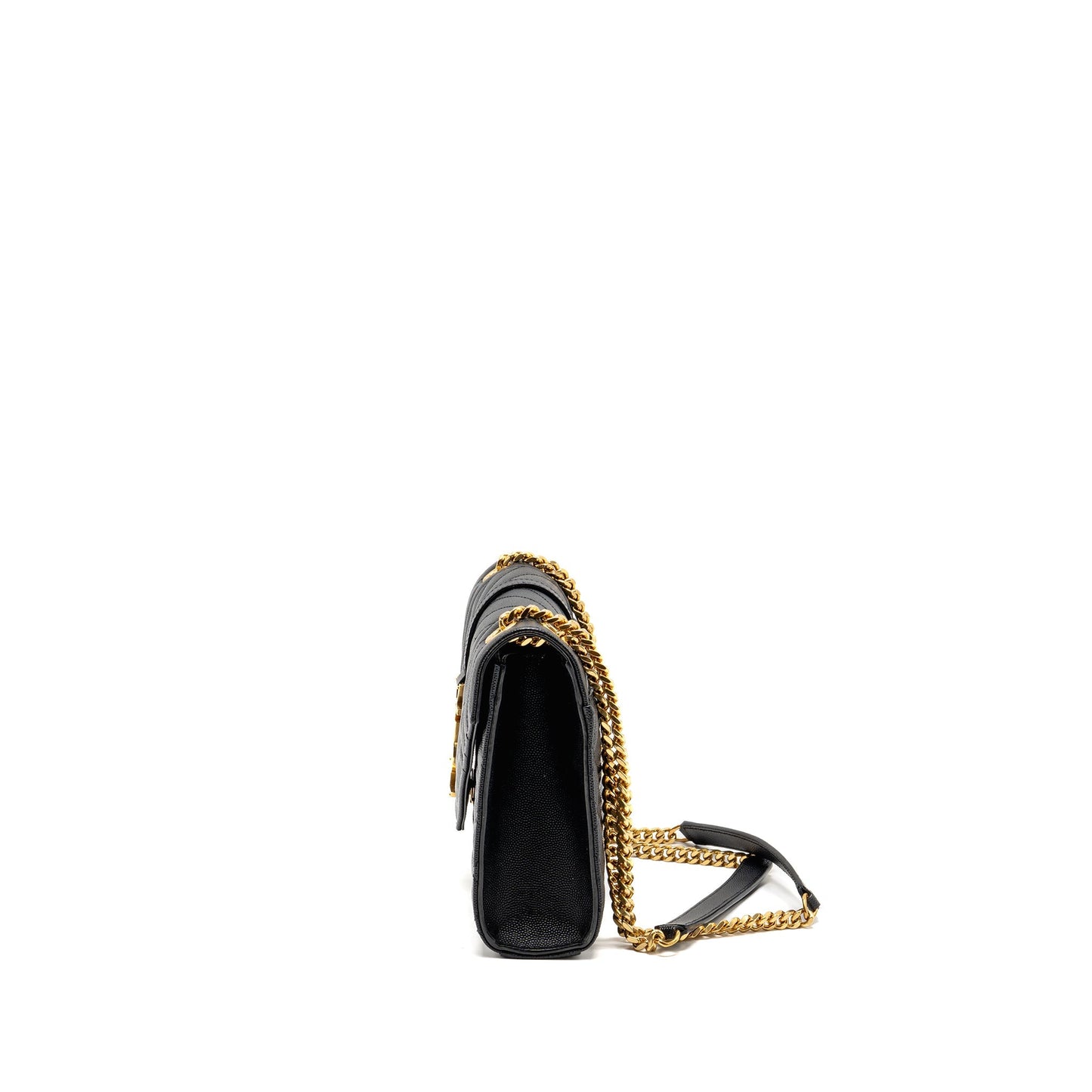 Saint Laurent/ Medium Envelope Purse Calfskin Black