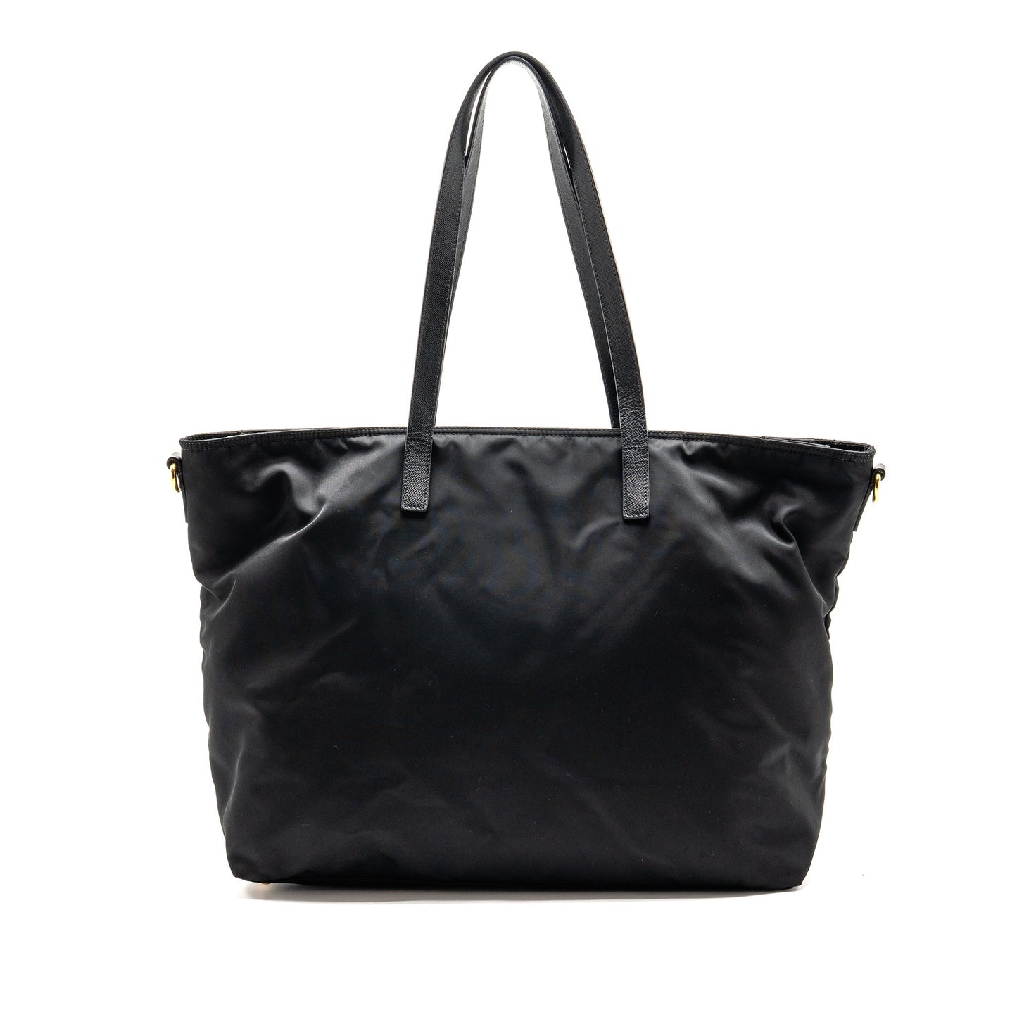 Prada Re-Edition Large Tessuto Tote Purse Re-Nylon/Saffiano Leather Black