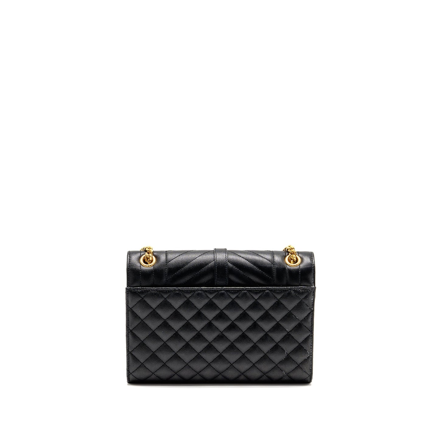 Saint Laurent/ Medium Envelope Purse Calfskin Black