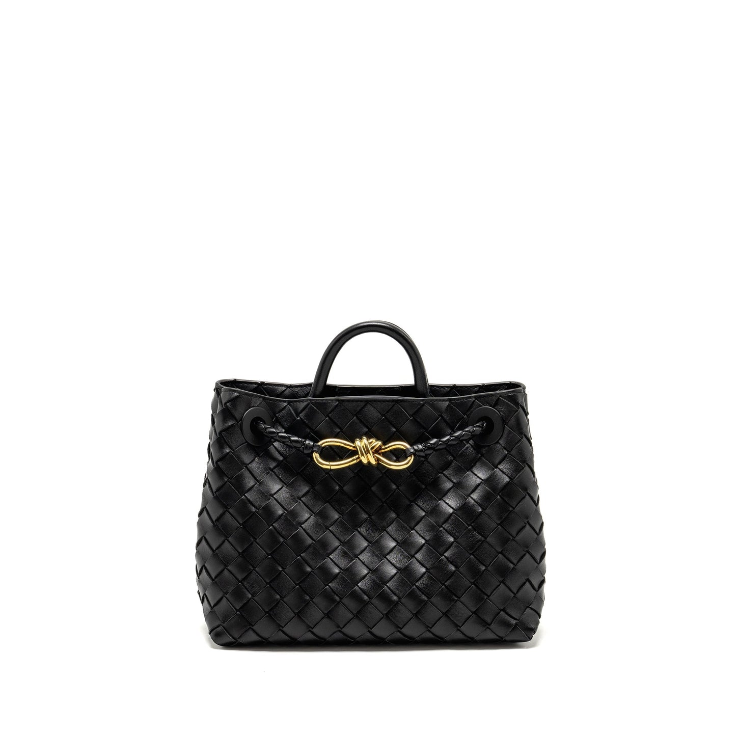 Bottega Veneta Small Andiamo Purse Lambskin Black